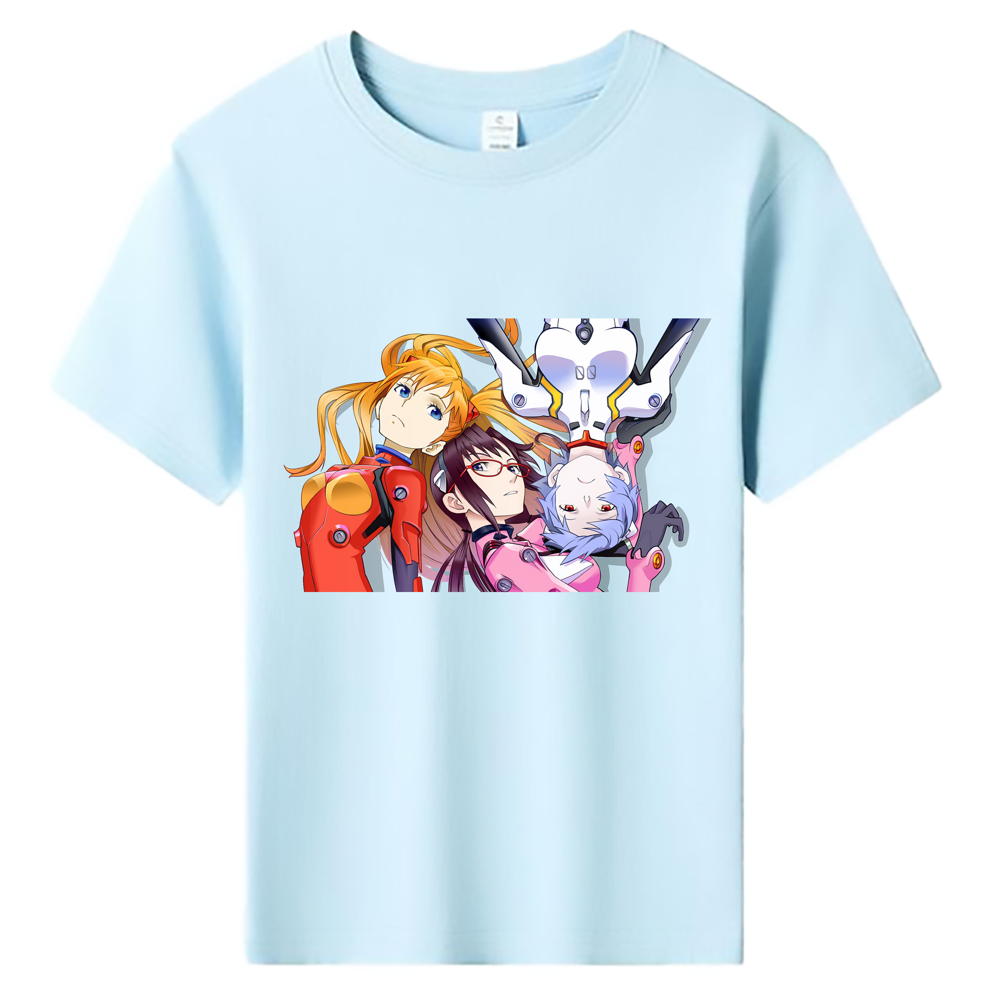 （画像用） EVA 新世紀エヴァンゲリオン 綿100％キッズTシャツ（フロントプリント）